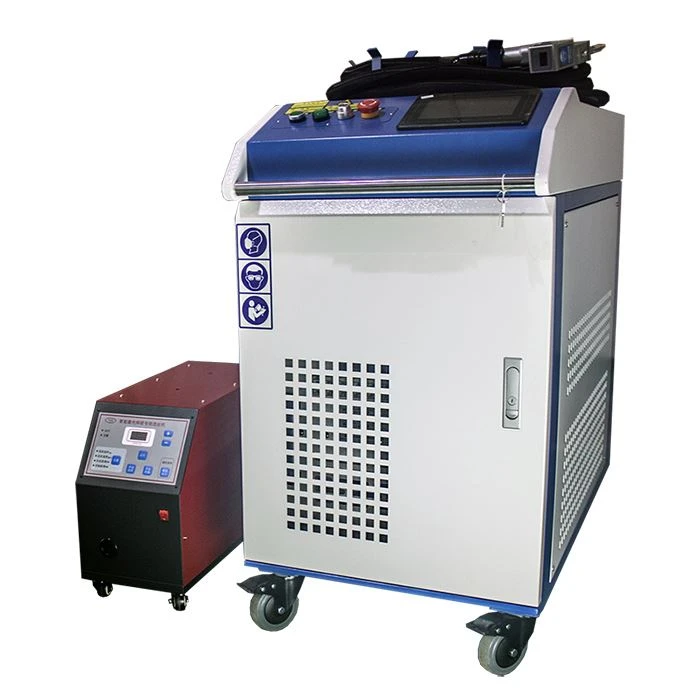 Handheld Laser Vuam Tshuab Nrog Hlau Feeder